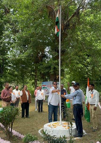 HIL CMD hoists national flag on I-Day